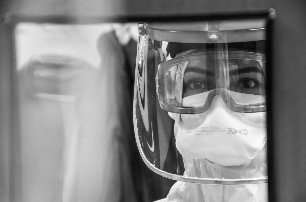 5 Ways to Deal with Pre Shift Stress 4 grayscale photo of man wearing goggles